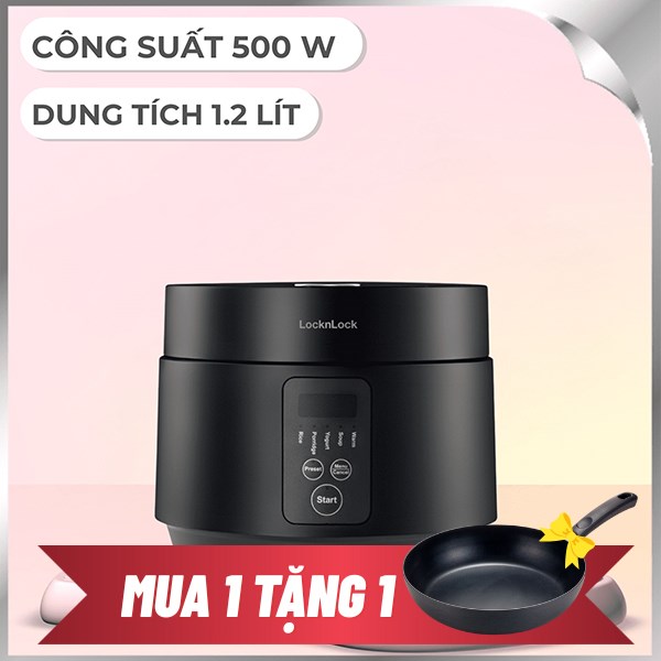 Nồi cơm điện tử Lock&Lock 1.2 lít EJR346BLK