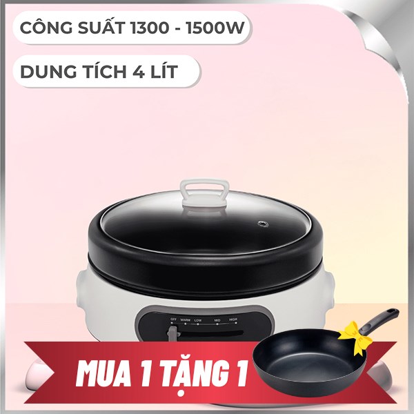 Nồi lẩu đa năng Lock&Lock EJP544WHT 4 lít