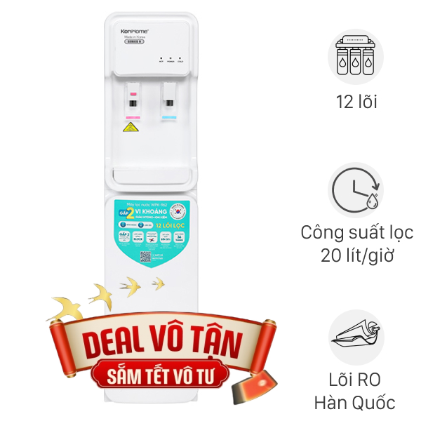 Máy lọc nước RO nóng lạnh Korihome WPK-962