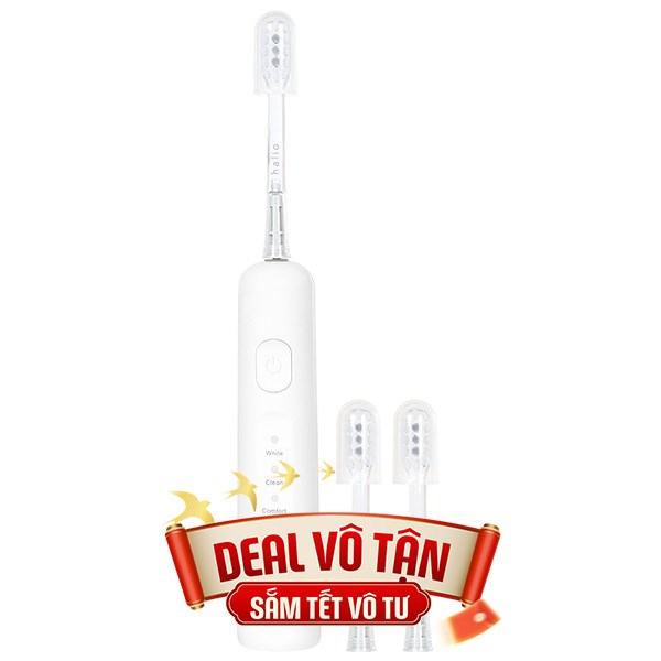 Bàn chải điện Halio Wave Sonic Cloud White