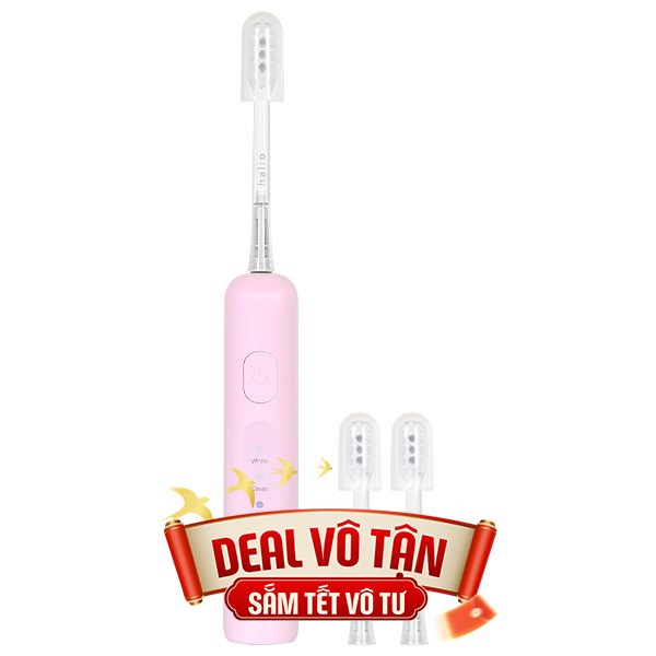 Bàn chải điện Halio Wave Sonic Pink Whisper