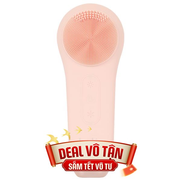 Máy rửa mặt và massage Halio 5 in 1 Peach Fuzz