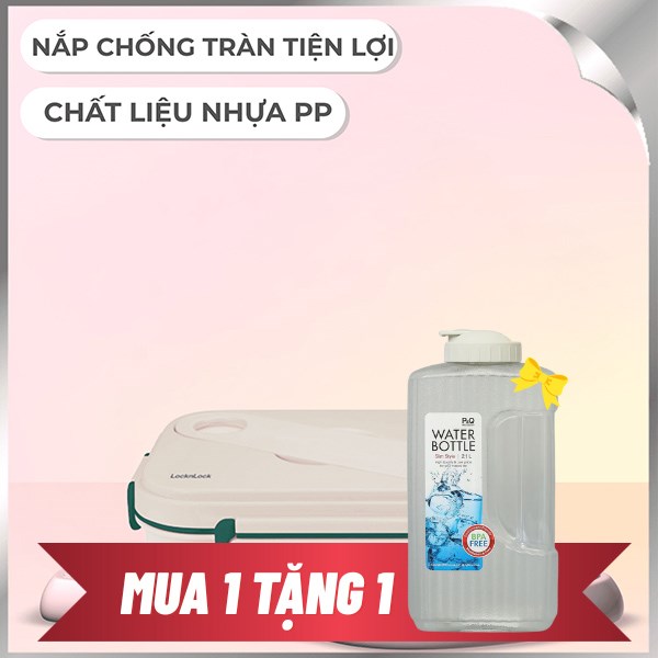 Hộp đựng thực phẩm 5 ngăn nhựa 1400 ml Lock&Lock LCB952GRN