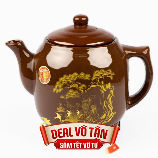 Siêu sắc thuốc điện Seika 3.2 lít SKS 329 Nâu