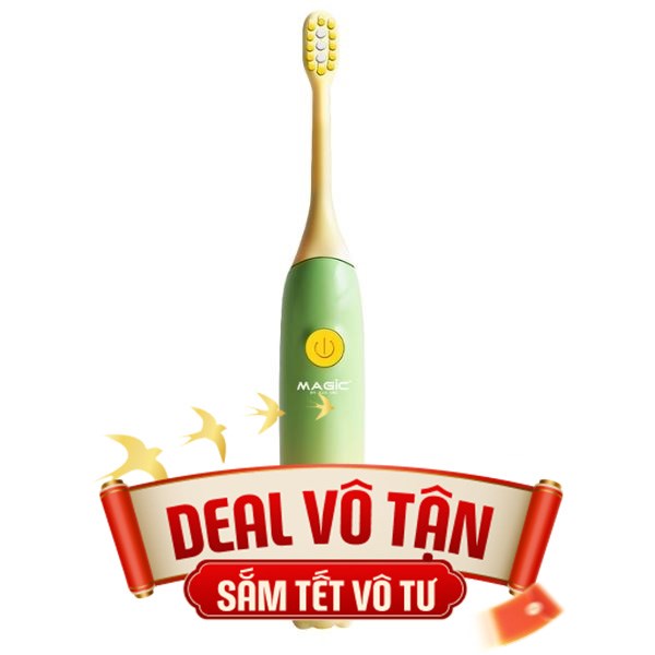 Bàn chải điện trẻ em Magic Kid-02 - Xanh