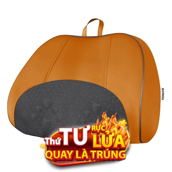 Gối massage hồng ngoại Bomidi MP1 Pro - Đen Cam