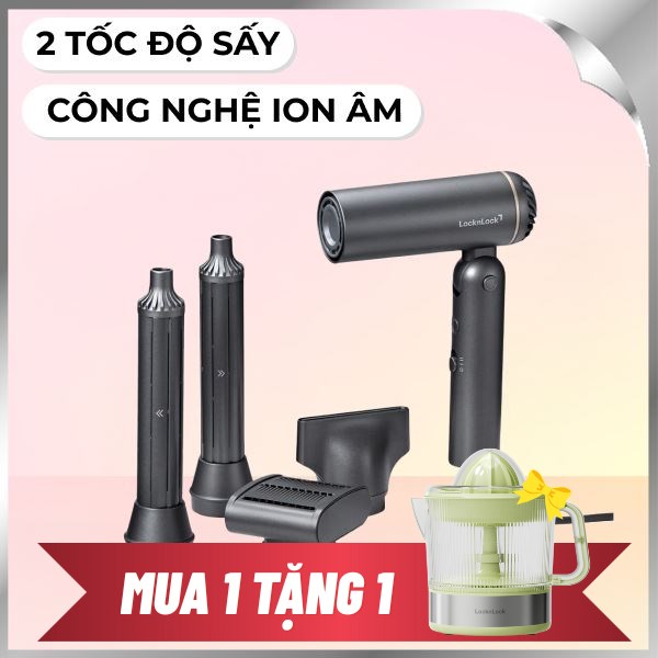 Máy sấy tóc tốc độ cao Lock&Lock ENA626GRY