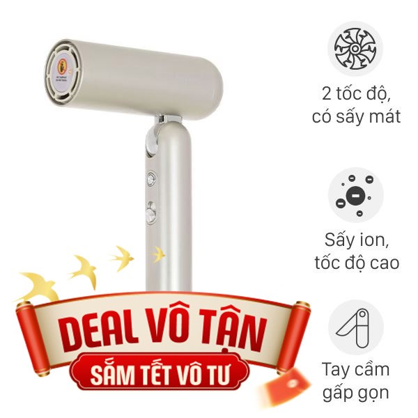 Máy sấy tóc và tạo kiểu đa năng Dreame AHD51 Titanium Gold