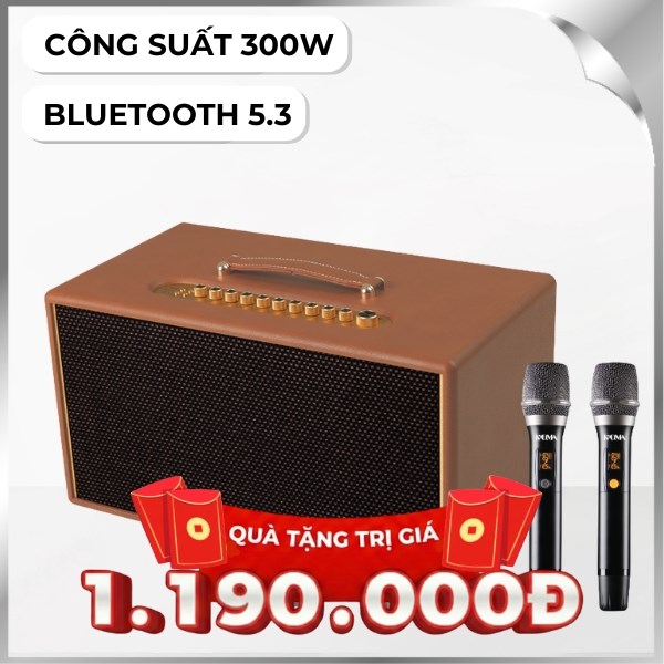 Loa Bluetooth KADMA KM-KS68 - Nâu