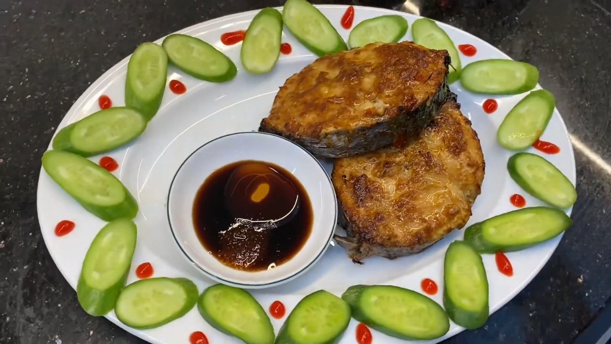 Cá thu nướng nồi chiên không dầu
