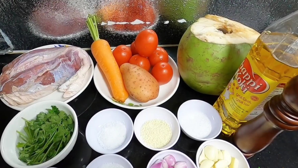 Nguyên liệu món ăn cách làm bò nấu đốp thơm ngon, thịt mềm tan chuẩn vị thịt bò hộp tại nhà