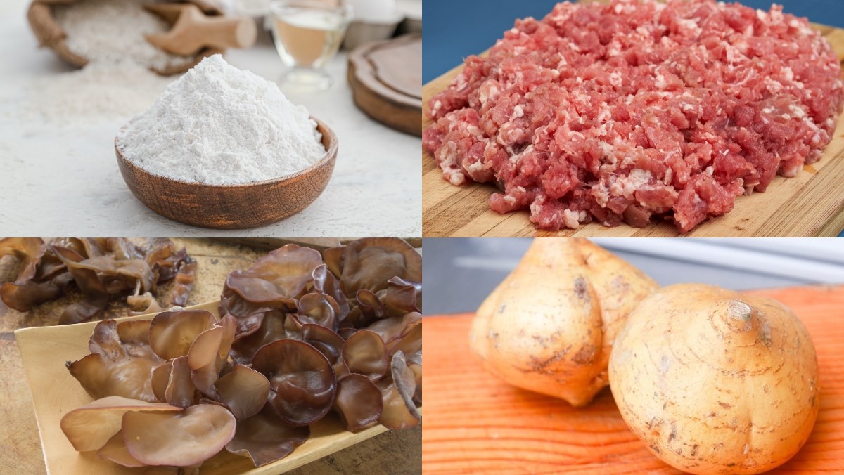 Nguyên liệu món ăn cách pha bột làm bánh cuốn