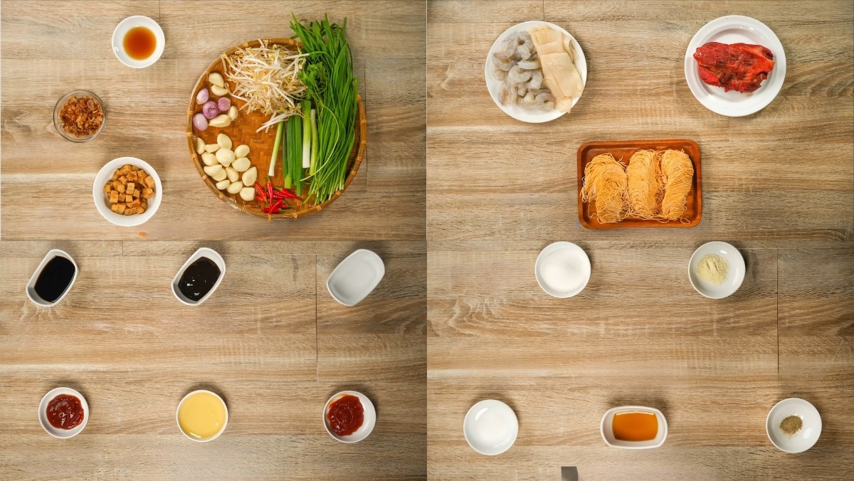 Nguyên liệu món ăn cách làm sốt trộn mì khô