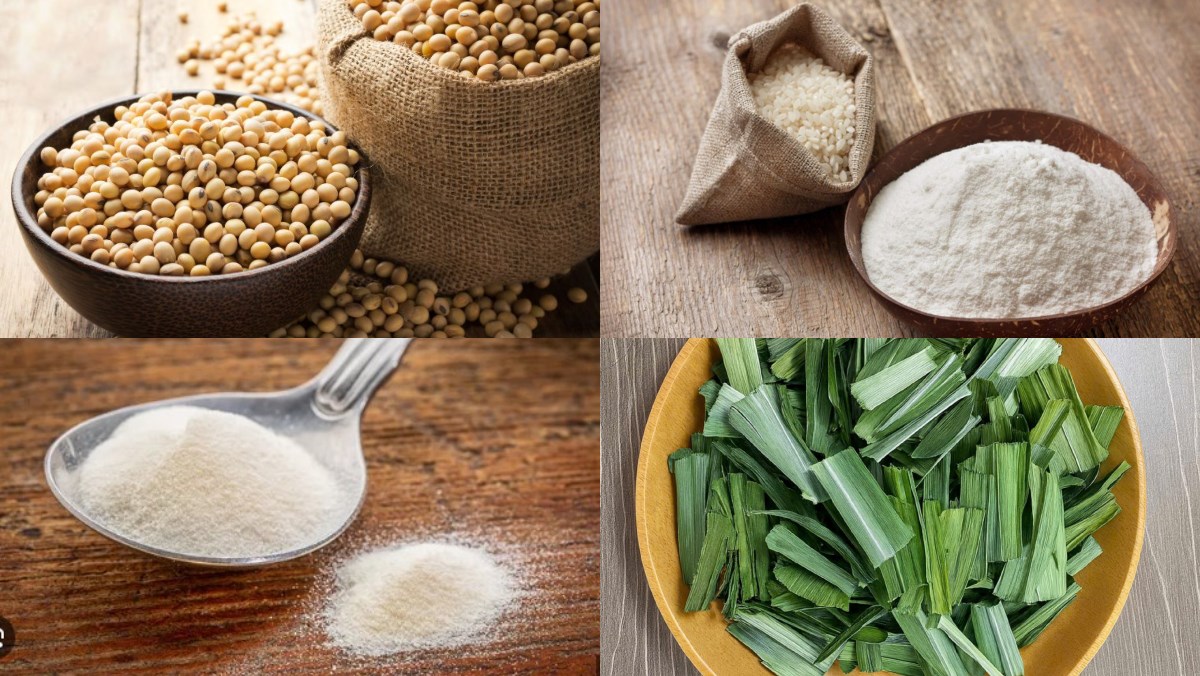 Nguyên liệu món ăn tàu hũ bánh lọt