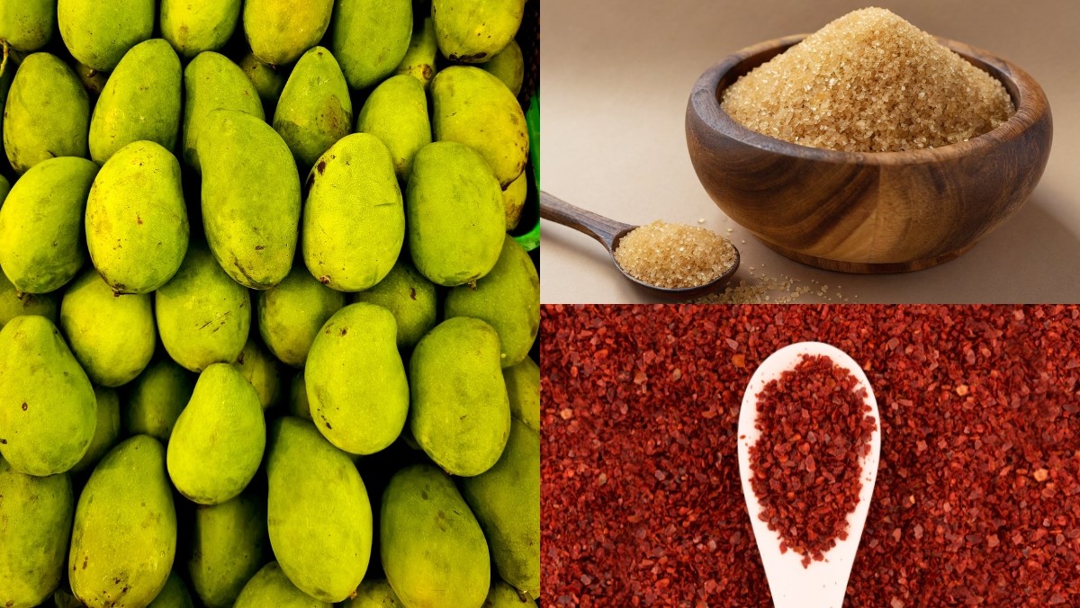 Nguyên liệu món ăn cách làm xoài sấy dẻo bằng nồi chiên không dầu thơm ngon, dẻo dai tại nhà