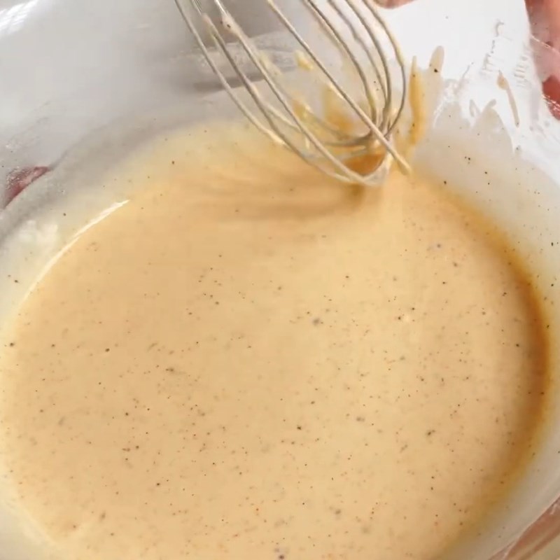 Bước 3 Trộn bột chiên gà chuẩn vị Gà rán sốt kem hành