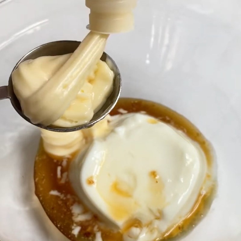 Bước 5 Làm sốt kem hành béo ngậy Gà rán sốt kem hành