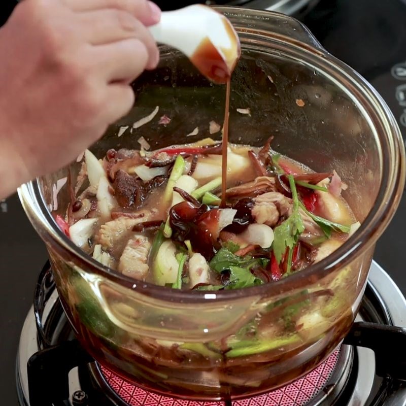 Bước 3 Chế biến sốt tương hột đậm đà cá bống mú chưng tương