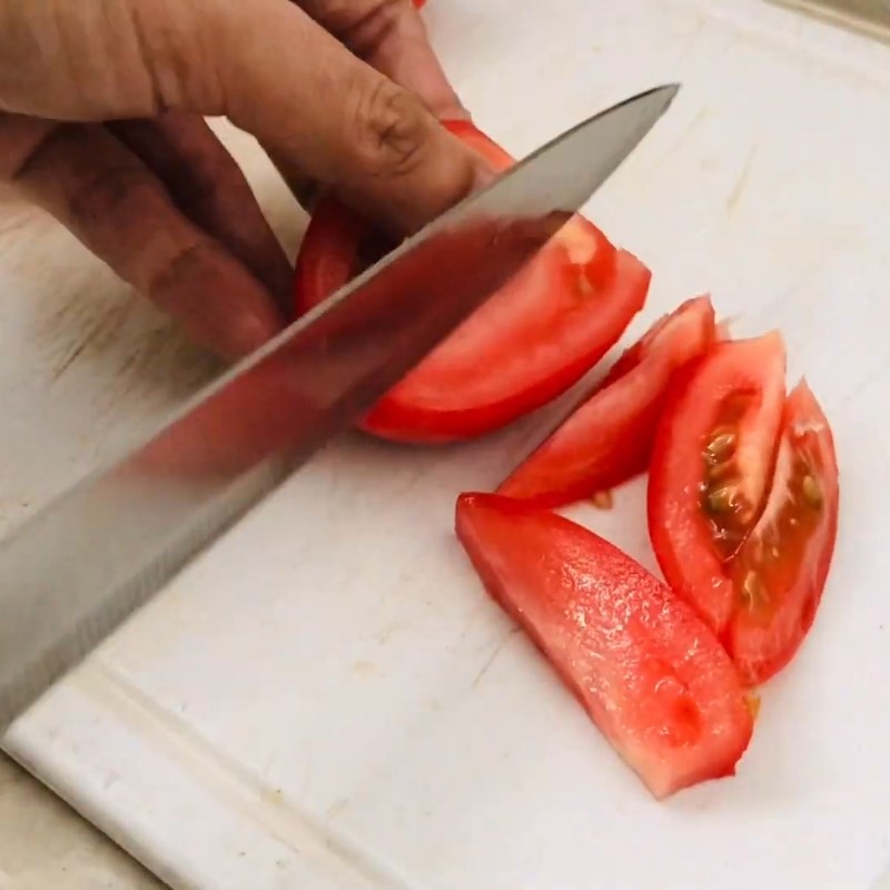 Bước 2 Chuẩn bị các loại rau củ Canh chua bạc hà