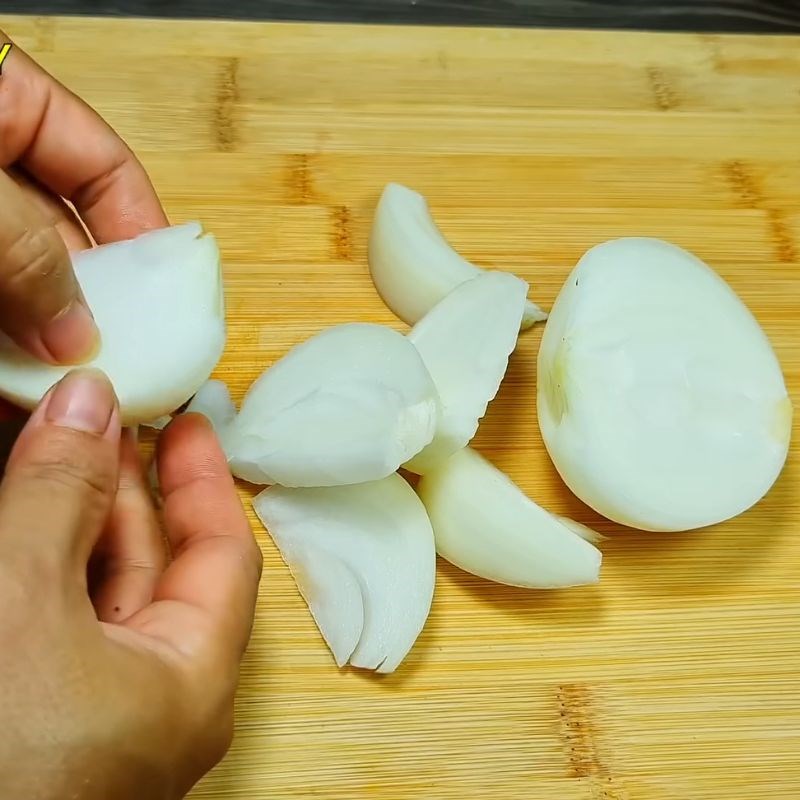 Bước 2 Chuẩn bị các nguyên liệu khác cho món vịt nấu khóm vịt nấu khóm