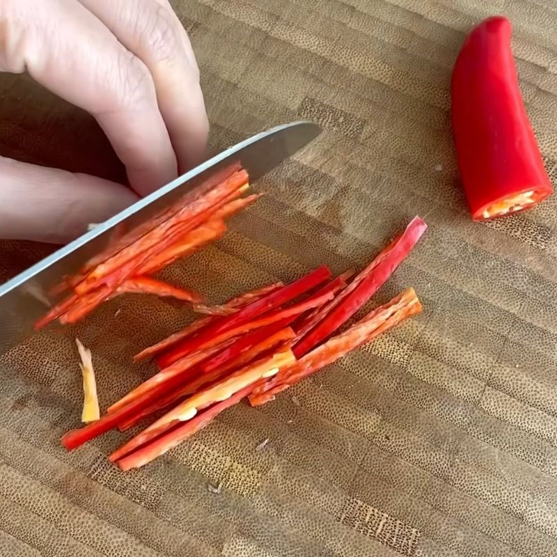 Bước 3 Chuẩn bị các nguyên liệu phụ và nhân gỏi gỏi chay thập cẩm