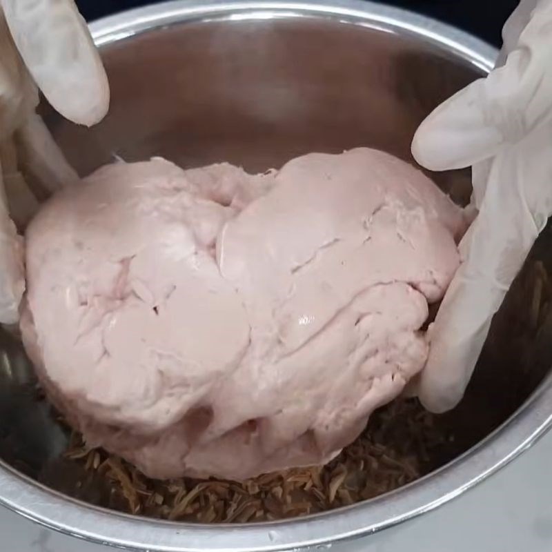 Bước 3 Chuẩn bị chả mọc thơm ngon Lẩu riêu cua thập cẩm