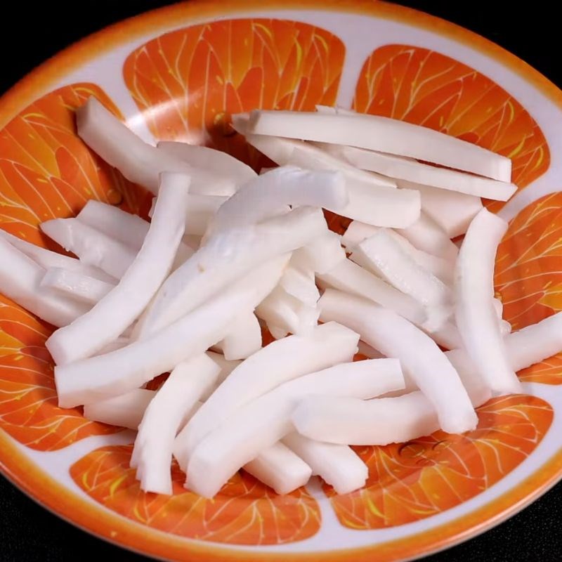 Bước 2 Chuẩn bị cơm dừa và nhồi sườn non chay rim nước tương