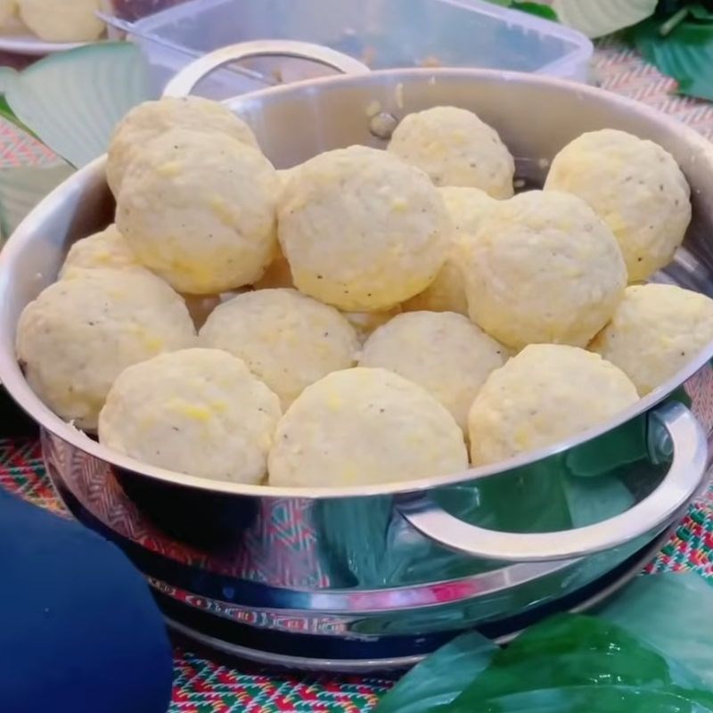 Bước 4 Chuẩn bị nhân bánh chưng chay bánh chưng xanh bằng lá riềng