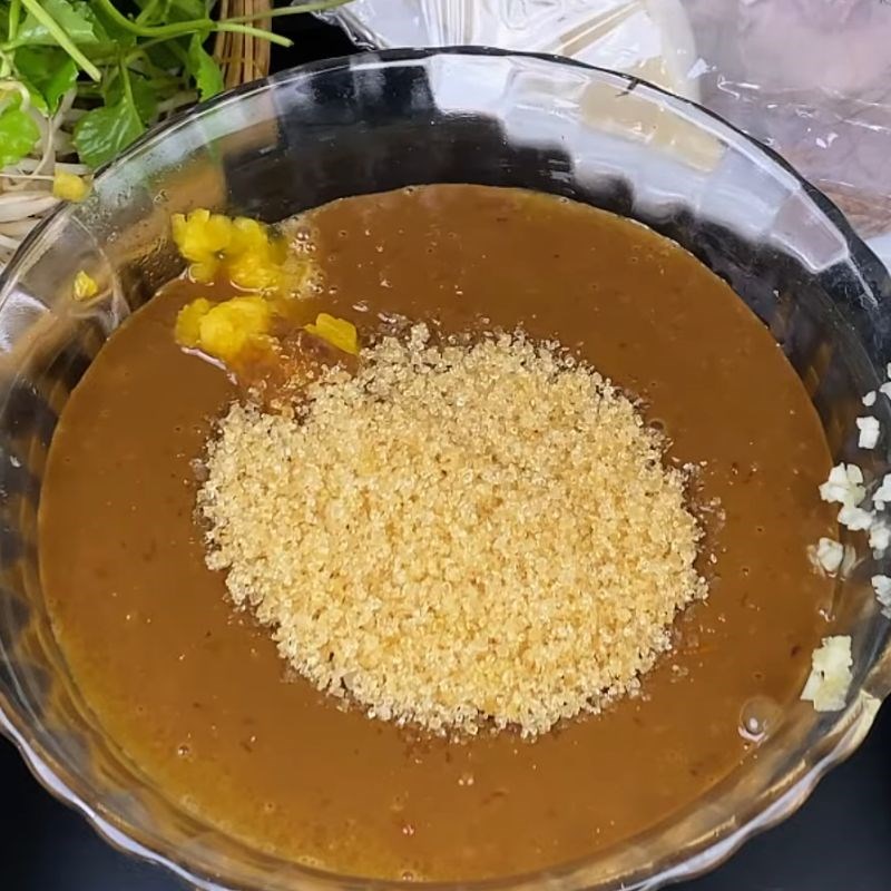 Bước 6 Chuẩn bị nước chấm mắm nêm đặc biệt cháo lòng bò