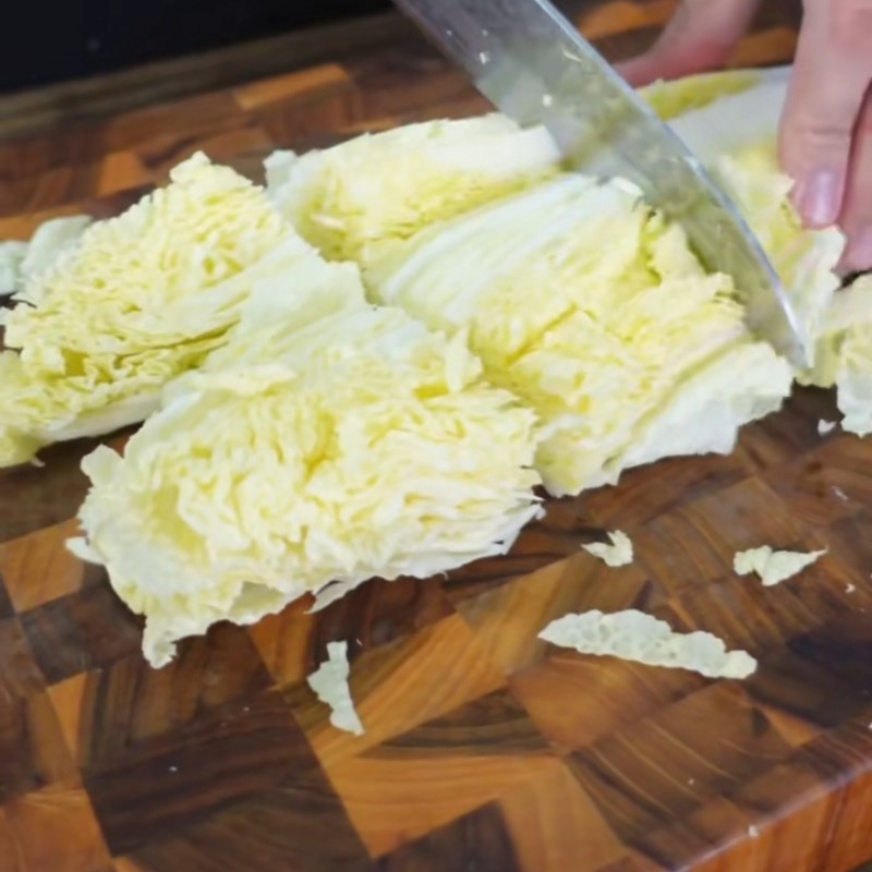 Bước 3 Chuẩn bị rau nấm và đậu hũ Lẩu sườn bò kim chi