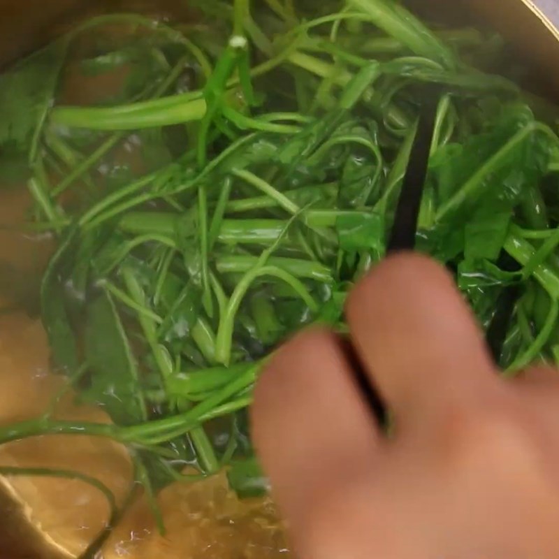 Bước 4 Chuẩn bị topping ăn kèm Canh bún