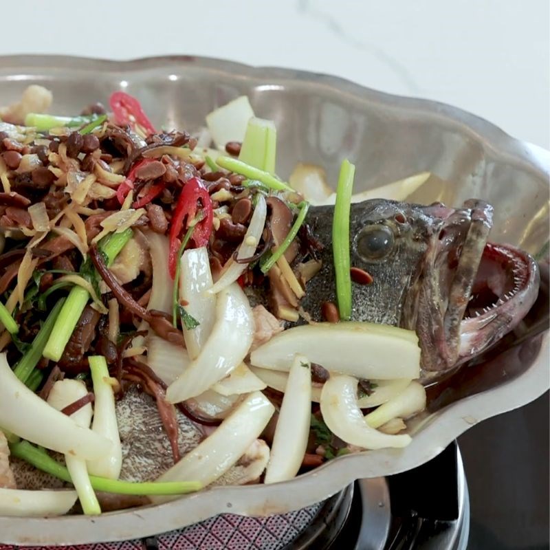 Bước 4 Chưng cá bống mú thấm vị cá bống mú chưng tương