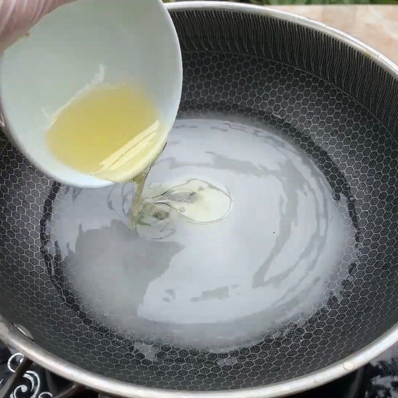 Bước 6 Cọ ỏm đường (áp dụng cho cọ đã chóc vỏ) cọ ỏm