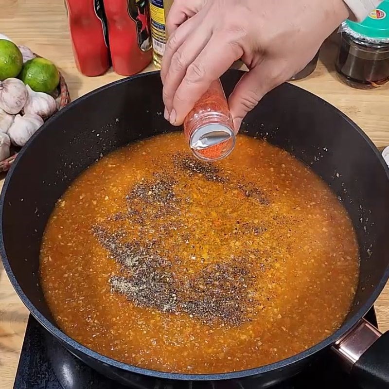 Bước 5 Đun sánh và hoàn thiện sốt chấm đồ nướng BBQ nước chấm thịt nướng BBQ