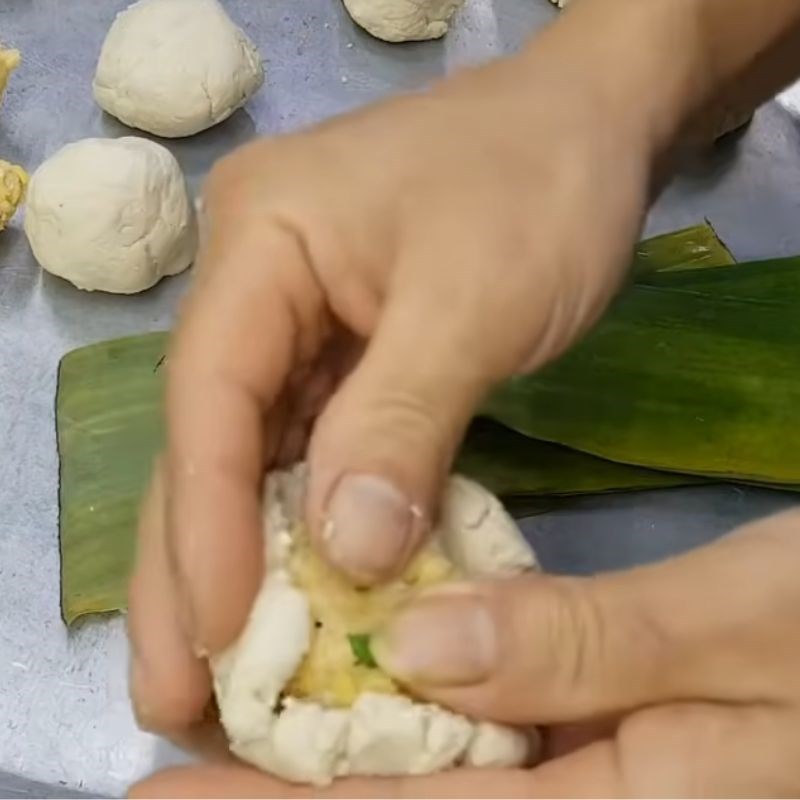 Bước 3 Gói bánh sắn Bánh sắn bằng bột sắn