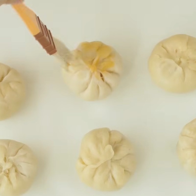 Bước 5 Gói bánh xíu páo và nướng vàng giòn Bánh xíu páo Nam Định