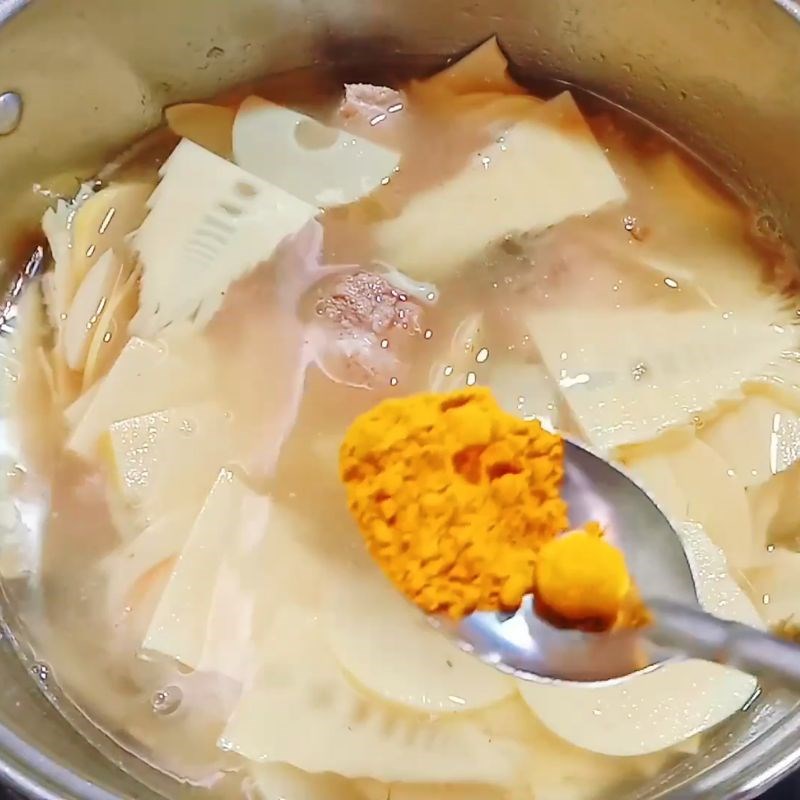 Bước 3 Hầm canh măng sườn canh măng sườn