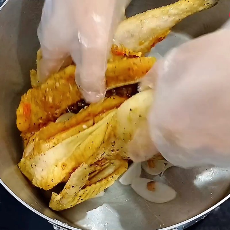 Bước 3 Hấp gà Gà hấp tỏi
