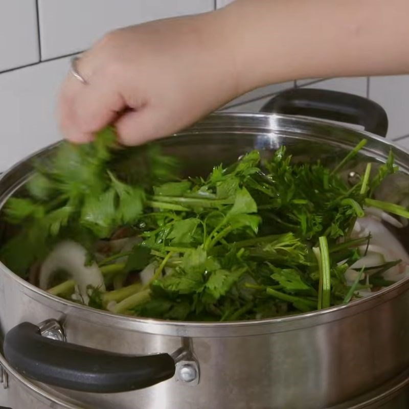 Bước 3 Hấp mực với gừng thơm lừng mực hấp gừng