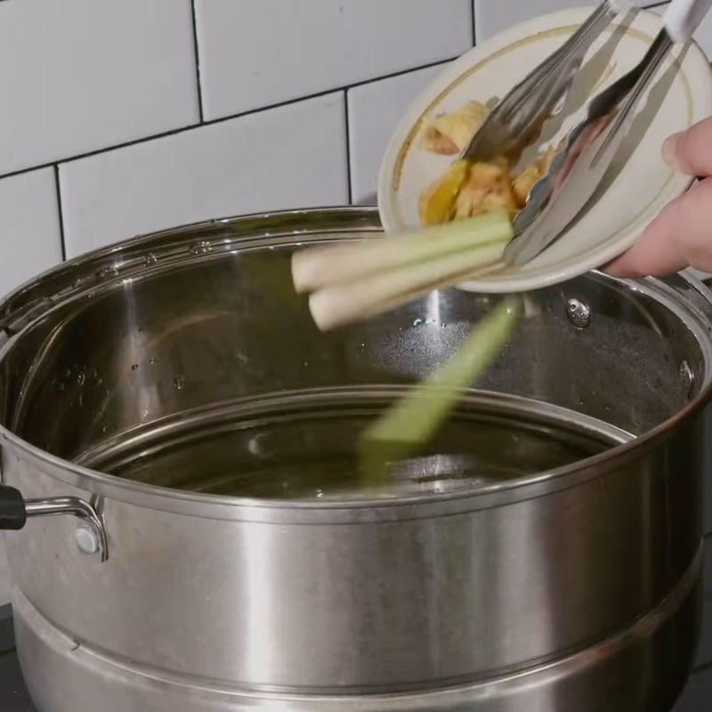 Bước 3 Hấp mực với gừng thơm lừng mực hấp gừng