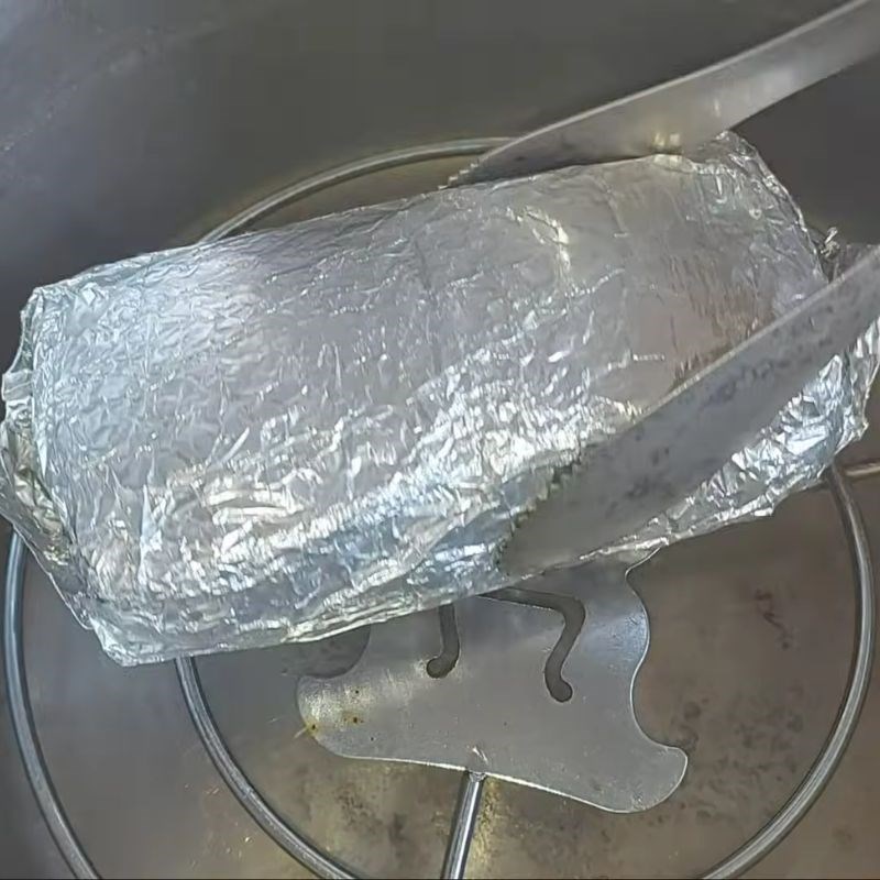 Bước 4 Hấp và đông lạnh định hình thịt chay thịt ba chỉ chay