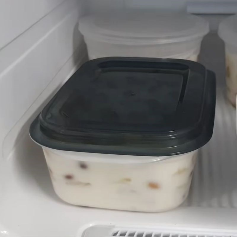 Bước 5 Hoàn thành và đông lạnh kem chuối Kem chuối sữa đặc