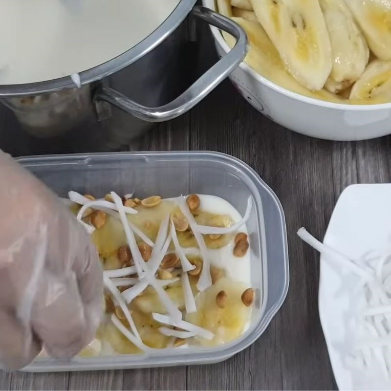 Bước 5 Hoàn thành và đông lạnh kem chuối Kem chuối sữa đặc