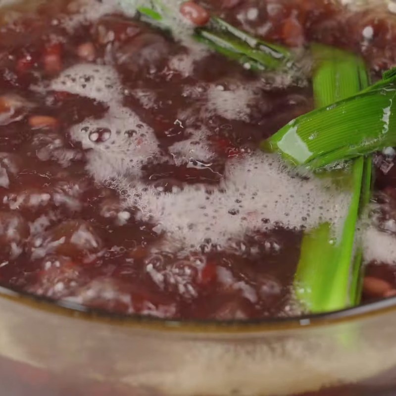 Bước 3 Hoàn thiện nồi chè đậu đỏ Chè đậu đỏ bột năng