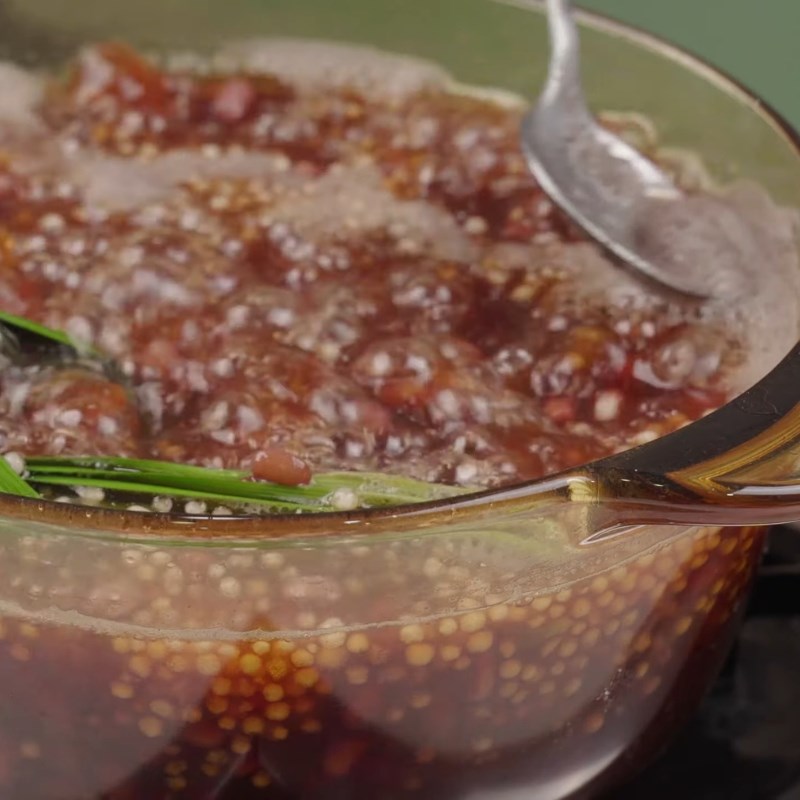 Bước 3 Hoàn thiện nồi chè đậu đỏ Chè đậu đỏ bột năng