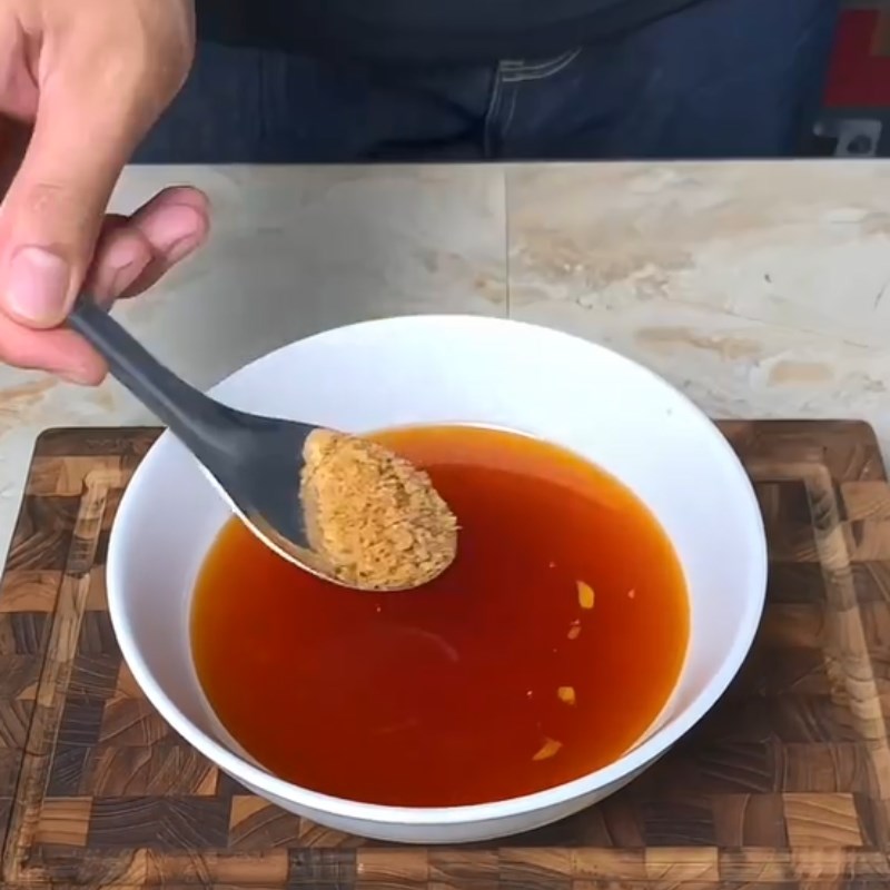 Bước 3 Hoàn thiện sốt mắm tỏi Sốt mắm tỏi