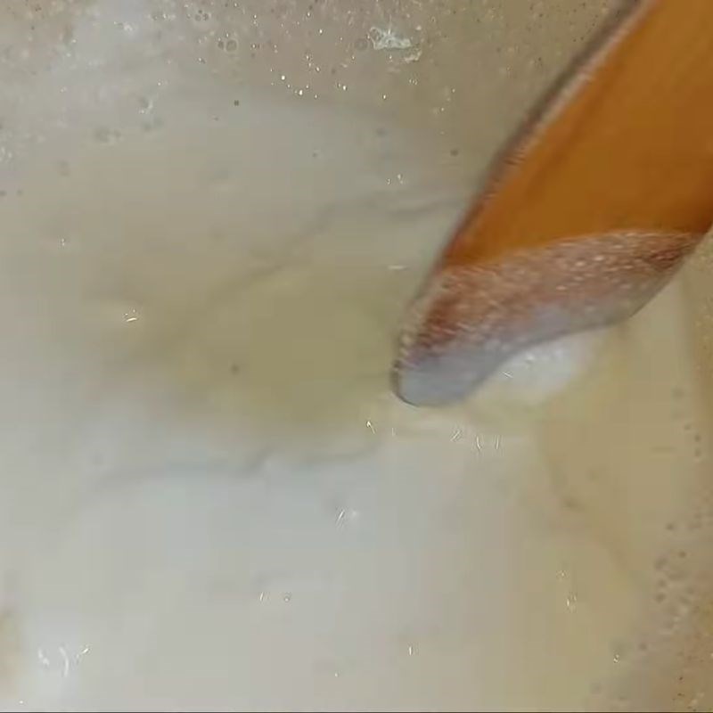 Bước 2 Làm lớp mỡ cho thịt ba chỉ chay thịt ba chỉ chay