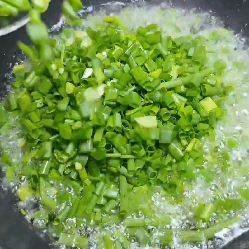 Bước 4 Làm mỡ hành Sốt tắc chấm bánh tráng