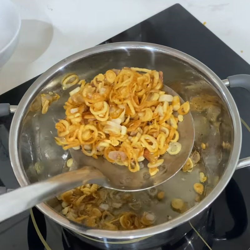 Bước 3 Làm mỡ hành thơm lừng sò lông nướng mỡ hành bằng nồi chiên không dầu