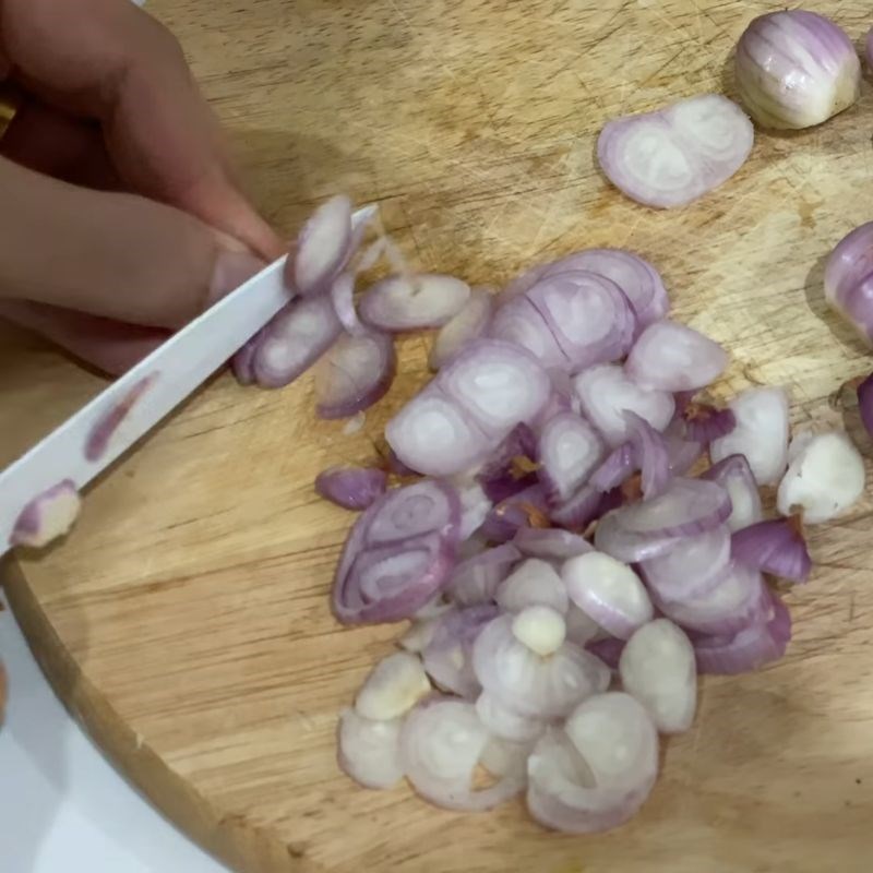 Bước 3 Làm mỡ hành thơm lừng sò lông nướng mỡ hành bằng nồi chiên không dầu